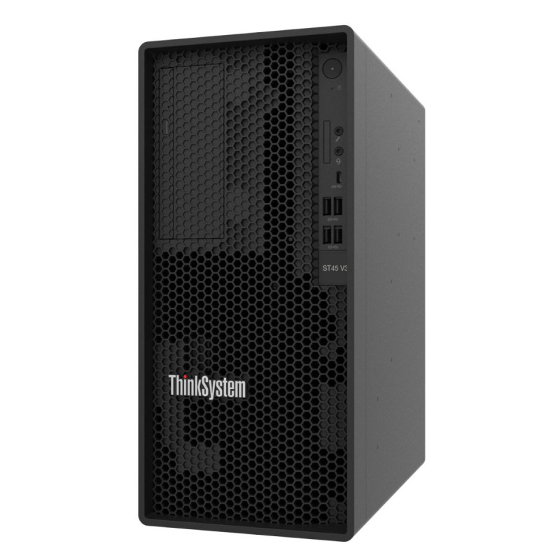 SERVIDOR LENOVO THINKSYSTEM ST45 AMD EPYC 4124P 4C 3.8G |TOWER |RAM 16GB 5600MHZ|  HDD 2TB SATA 3.5 |  RAID SOFTWARE | RED 1 PTO 1GB RJ45 | ATX-300W POWER SUPPLY |1 AÑO GARANTIA
