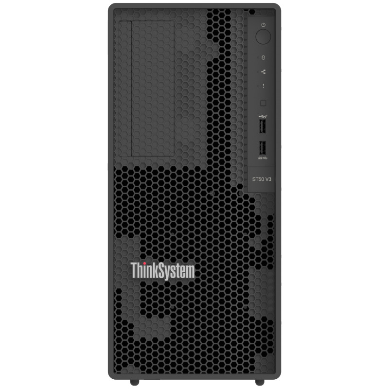 SERVIDOR LENOVO THINKSYSTEM ST50 V3 INTEL XEON E-2414 4C 2.6GHZ |TOWER |RAM 16GB 4800MHZ| HDD 2TB SATA 3.5 | RAID VIA SW | RED 2 PTOS 1GB RJ45 | ATX-300W PS |TECLADO Y MOUSE