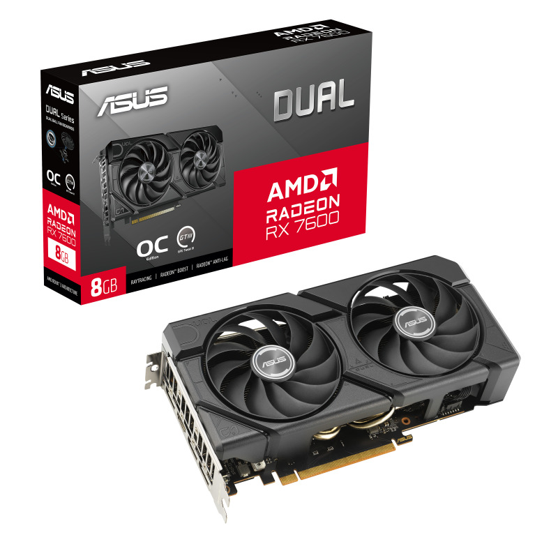 TARJETA DE VIDEO ASUS RADEON RX7600 /PCIE X16 4.0 /8GB GDDR6 /HDMI /3XDP /ESTANDAR /GAMA MEDIA image 12