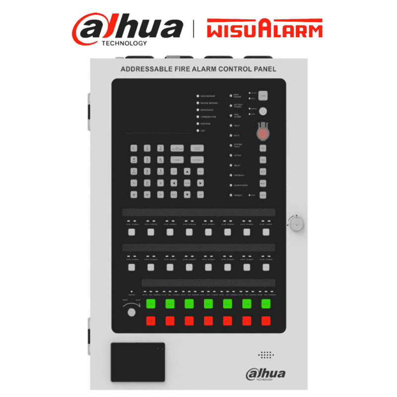 DAHUA DHI-HY-1025 - Panel de Detección de Incendio Direccionable, 500 dispositivos, Cuenta con Impresora, Pantalla LCD 4.3" (480x272), Protección contra cortocircuito, circuito abierto y sobrecorriente, Largo Historial de Eventos #LoNuevo #Wisualarm