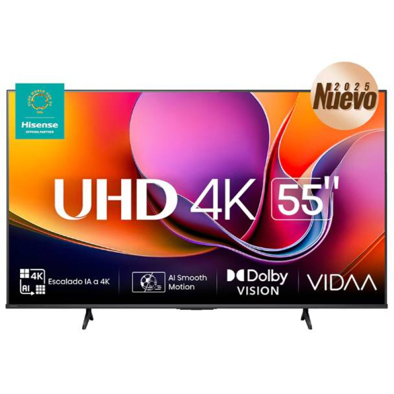 TELEVISION LED HISENSE 55 55A65NV SMART VIDAA TV, UHD 4K, DOLBY VISION, HDR10, DTS VIRTUAL X