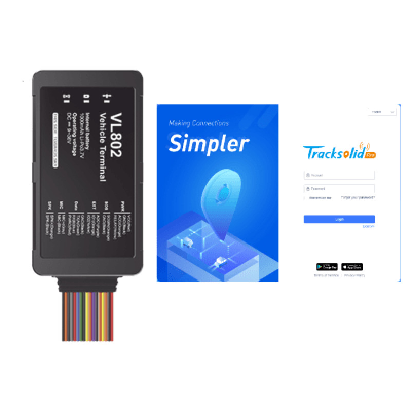 Localizador vehicular 4G Boton de Emergencia y Relevador incluidos / detección de apertura de puertas / multiples salidas digitales / compatible con sensor ultrasonico de combustible / primer año de licencia incluido PTSCX