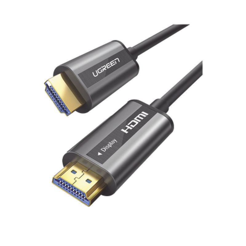 Cable HDMI de 50 Metros por Fibra Óptica 4K60Hz | Fibra de 4 núcleos  Cobre estañado de 7 núcleos | Compatible con HDMI 20 | Alta velocidad 18 Gbps | 3D | HDR | Carcasa de  Zinc | Premium | 2 Años de Garantía image 2