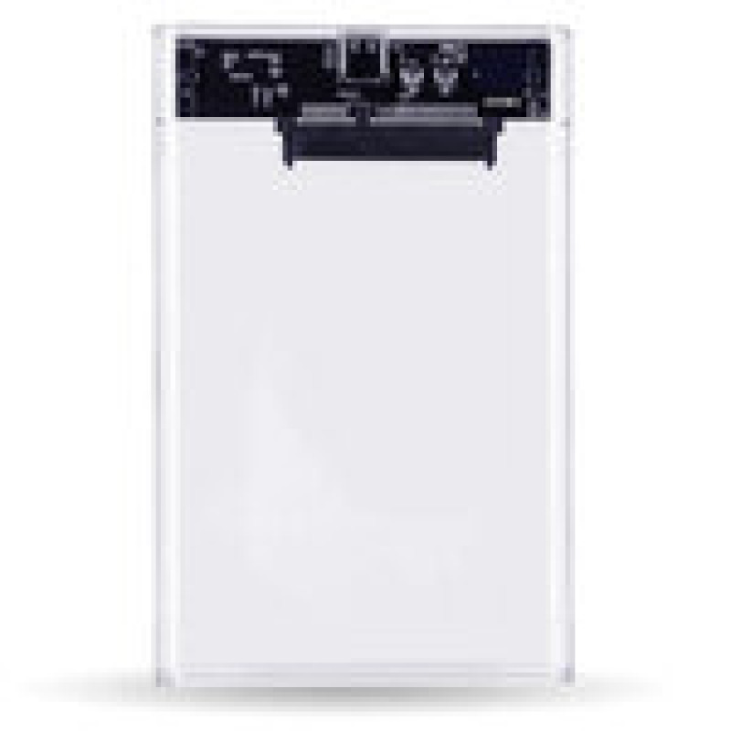 GABINETE GLASS PARA DISCO DURO SSD SATA I/II/III 2.5" USB V3.0