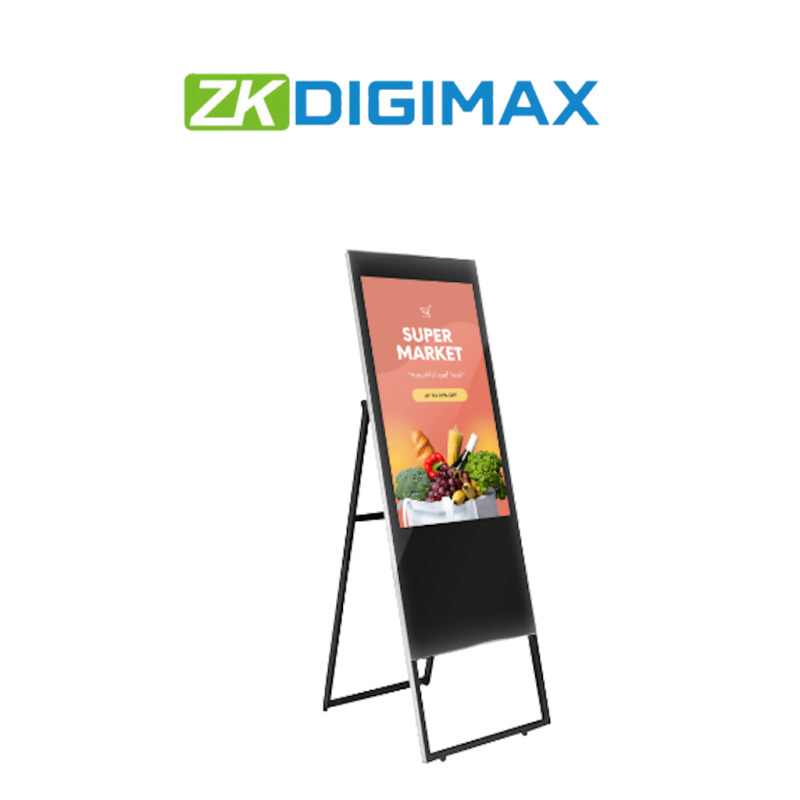 ZKTECO DG03A2F43 - Pantalla LED 43 Pulgadas para Publicidad Digital , Resolución 1920 X 1080 pixeles , Android 11 , 350 Nits de Brillo , 30000 horas de vida