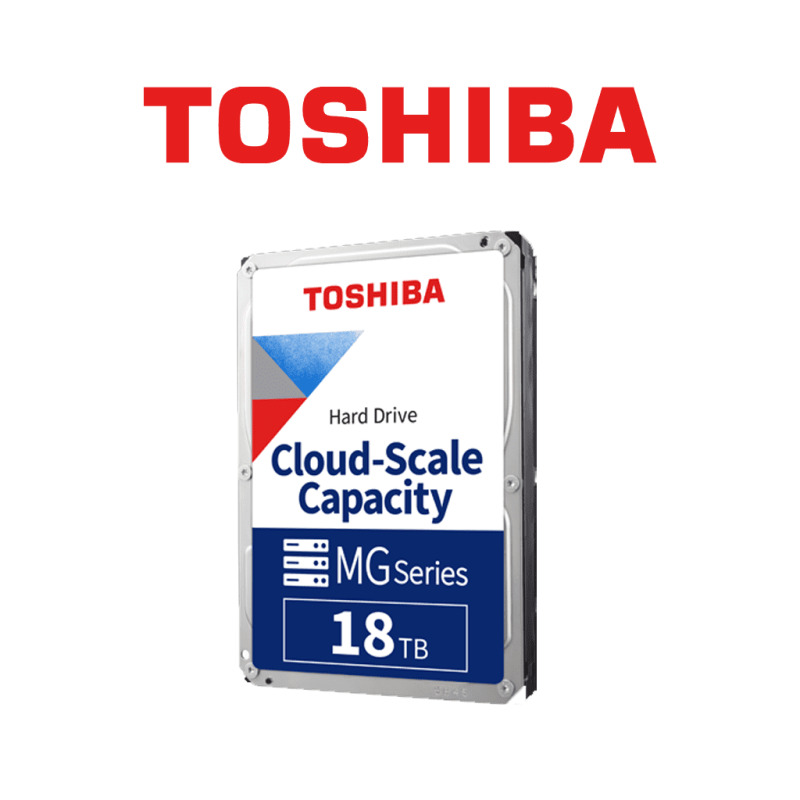 TOSHIBA MG09ACA18TE - Disco duro de 18TB / 3.5" / Sata III / 720 RPM / Bufer 512Mb / Diseño sellado con Helio / 