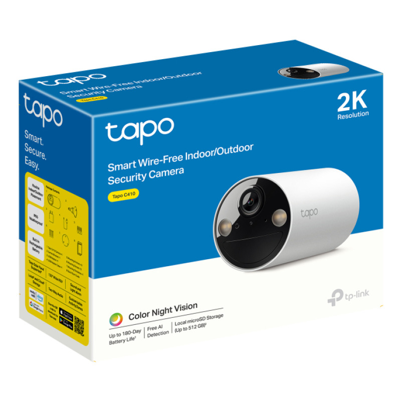 TP-Link Tapo C410 cámara de vigilancia Bala (forma) Cámara de seguridad IP Exterior 2304 x 1296 Pixeles Techo/pared image 12