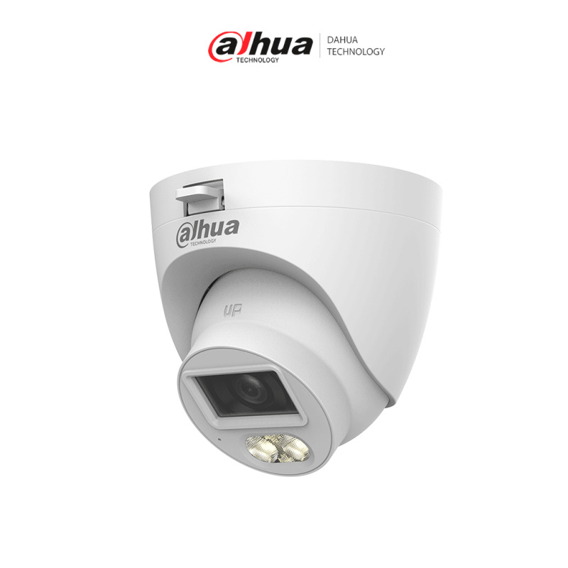 DAHUA DH-HAC-HDW1500CLQN-IL-A-S3-DIP - Camara Domo de 5 Megapixeles/ Iluminación Dual Inteligente + FullColor/ Lente de 2.8 mm/ 106 Grados de Apertura/ 20 Metros de IR y Luz Visible/ Micrófono Integrado/ IP67/ Soporta: CVI/CVBS/AHD/TVI/ #LoNuevo