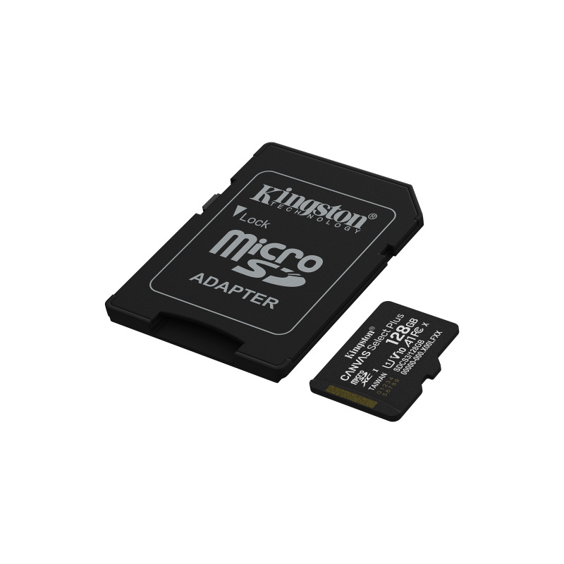 MEMORIA FLASH MICRO SD KINGSTON SDXC CANVAS SELECT PLUS 128GB 150MB/S UHS-I U1 V10 C/ADAPTADOR (SDCS3/128GB) image 3