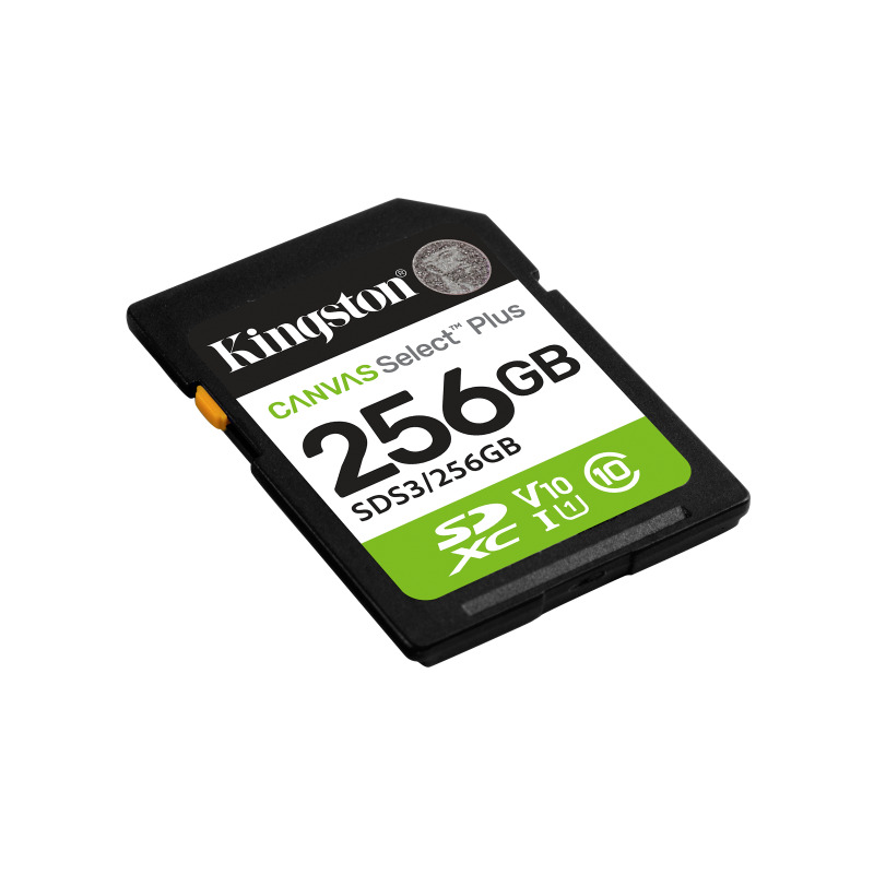 MEMORIA FLASH SD KINGSTON SDXC CANVAS SELECT 256GB 150MB/S C10 UHS-I U1 V10 (SDS3/256GB) image 2
