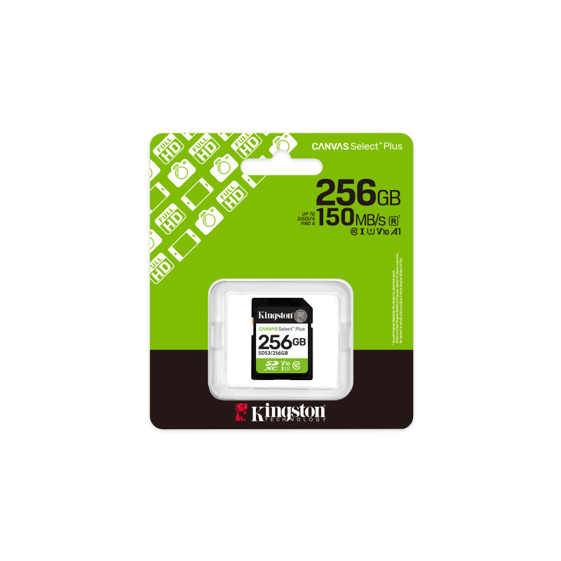 MEMORIA FLASH SD KINGSTON SDXC CANVAS SELECT 256GB 150MB/S C10 UHS-I U1 V10 (SDS3/256GB) image 3