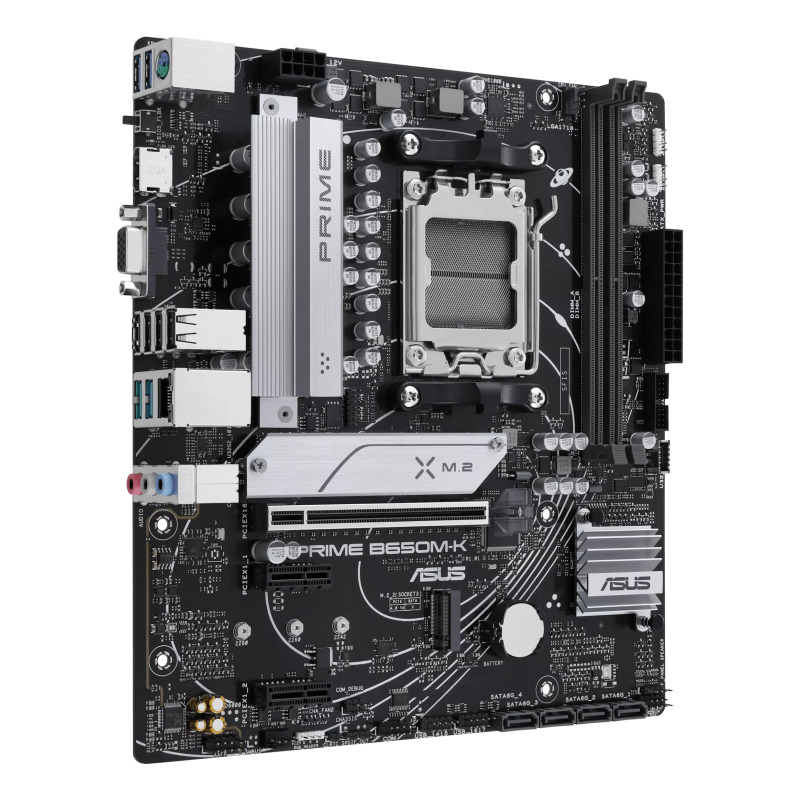 MOTHERBOARD ASUS (PRIME B650M-K) SOCKET AM5,2*DDR5,HDMI,VGA,PCIE 4.0,MICRO ATX image 3