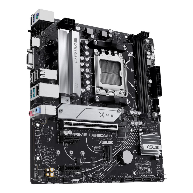 MOTHERBOARD ASUS (PRIME B650M-K) SOCKET AM5,2*DDR5,HDMI,VGA,PCIE 4.0,MICRO ATX image 4