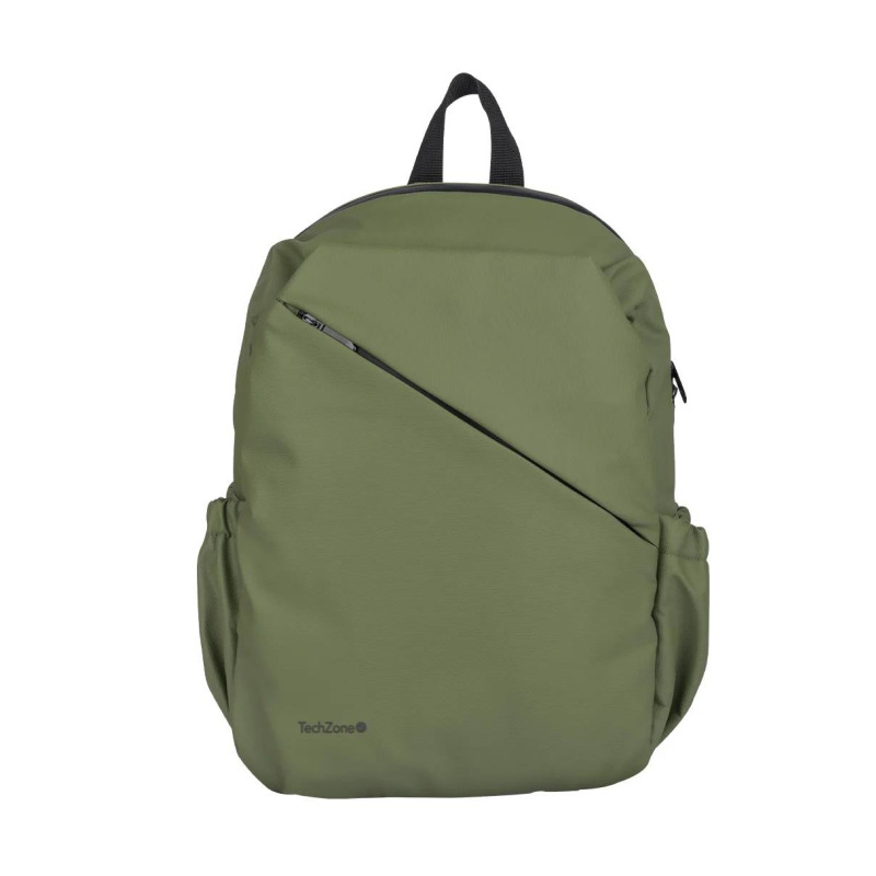 MOCHILA BACKPACK TECH ZONE STYLE TZLBP29-V PARA LAPTOP DE 16  VERDE