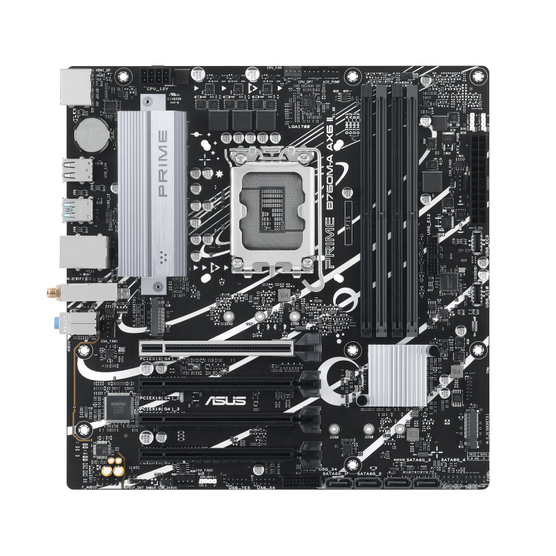 MB ASUS B760 INTEL S-1700 14A GEN /4X DDR5 5600 /HDMI /DP /3X M.2 /2X USB 3.2 /WIFI 6/BLUETOOTH /MICRO ATX /GAMA MEDIA image 5