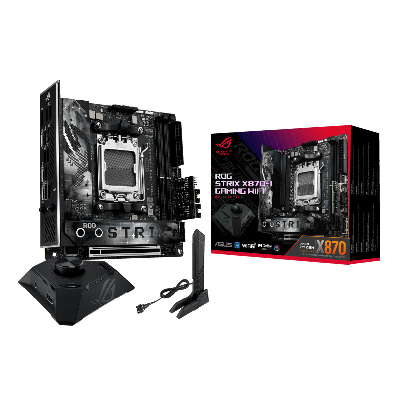 MB ASUS X870 AMD S-AM5 9A GEN /2X DDR5 8000 /HDMI /2X DP TIPO-C /2X M.2 /4X USB 3.2 /WIFI 7 /BLUETOOTH /MINI ITX /GAMA ALTA /GAMER