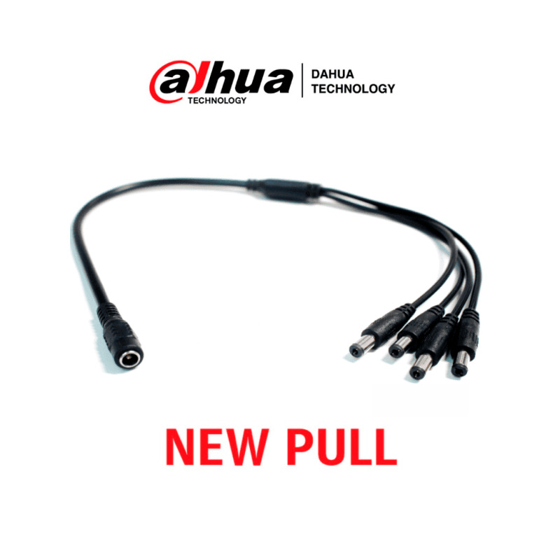 DAHUA PULPOKIT - Divisor de Energía para Camaras / 1 Entrada Hembra/ 4 Salidas Macho/ New Pull (Nuevo sin Caja) 