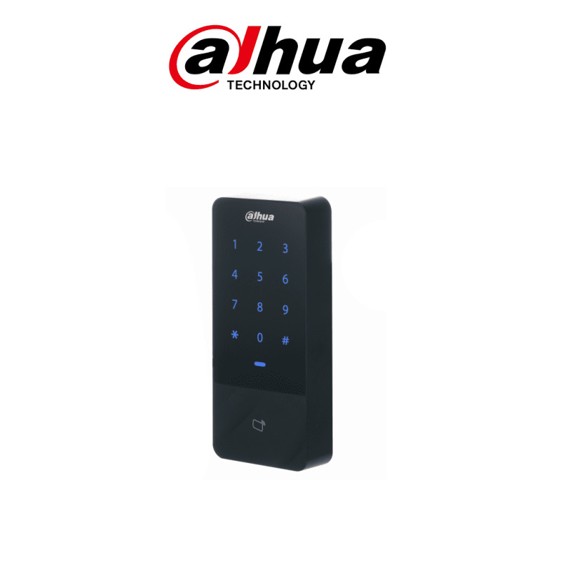 DAHUA DHI-ASI1201E-D-V1 Control de Acceso Independiente con teclado touch y tarjetas ID / 30,000 Usuarios / 60,000 Registros  / TCP / IP /  Soporta lectora esclavo Wiegand y RS-485 / Uso Exterior IP66/ Salida de voltaje 12v 1A / DSS Pro