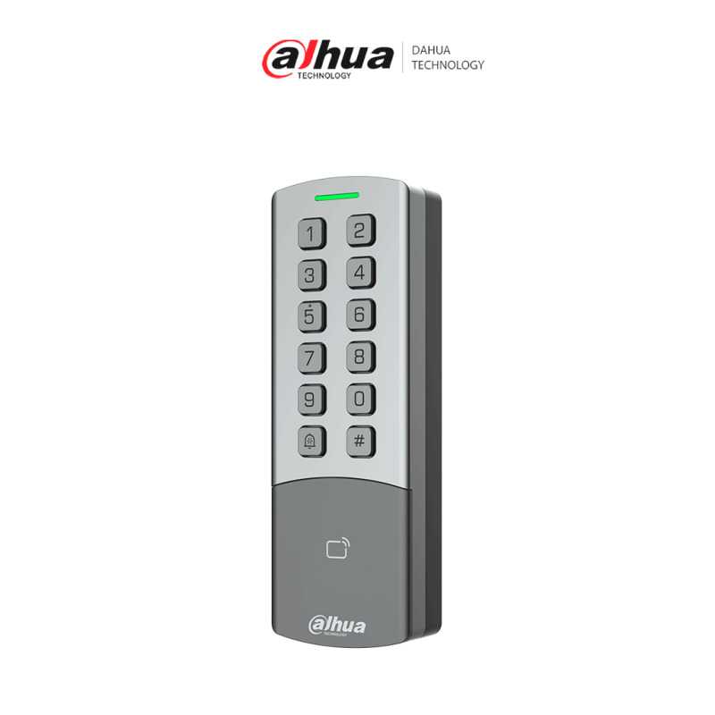 DAHUA DHI-ASI1201M-MEW Control de acceso Standalone antivandálico / IP65 & IK08 / 10,000 usuarios / 10,000 tarjetas / 10,000 contraseñas / 10,000 eventos / Soporta lectura de tarjetas IC & ID/ WiFi / Compatibilidad: SmartPss lite, DSS PRO & DMSS