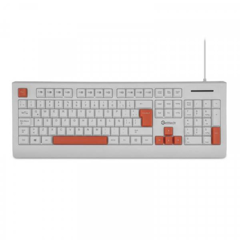 Getttech GGK-ESMWR-02-WH teclado Universal USB Blanco image 2