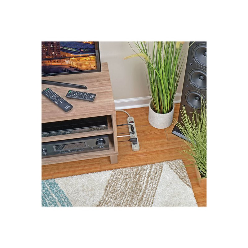 SUPRESOR DE PICOS TRIPP-LITE TLP604 CON 6 CONTACTOS, CABLE 1.22 M (4 PIES), 790 JOULES, GABINETE GRIS CLARO. image 4