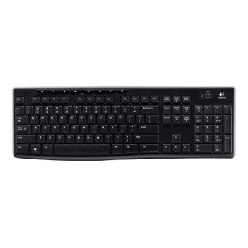 TECLADO LOGITECH K270 NEGRO MULTIMEDIA MINI RECEPTOR USB PC image 3