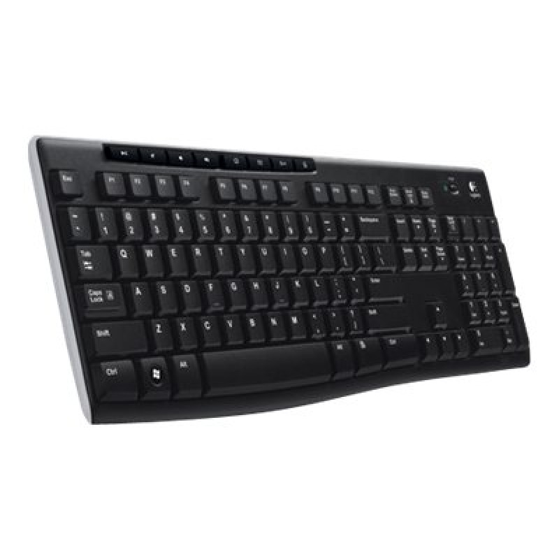 TECLADO LOGITECH K270 NEGRO MULTIMEDIA MINI RECEPTOR USB PC image 11