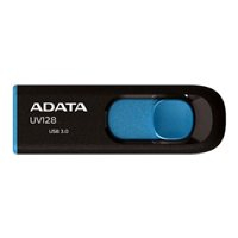 MEMORIA ADATA 64GB USB 3.2 UV128 RETRACTIL NEGRO-AZUL (AUV128-64G-RBE) image 8