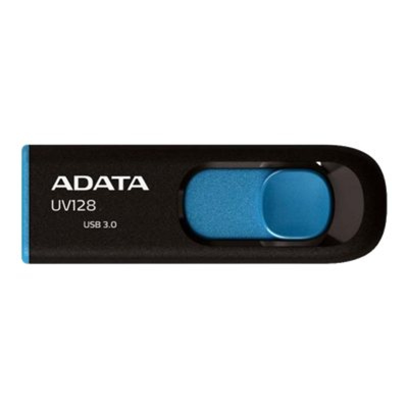 MEMORIA ADATA 64GB USB 3.2 UV128 RETRACTIL NEGRO-AZUL (AUV128-64G-RBE) image 10