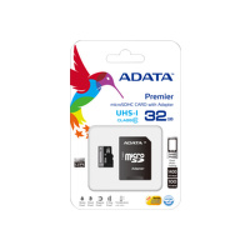 MEMORIA ADATA MICRO SDHC 32GB UHS-I CLASE 10 C/ADAPTADOR (AUSDH32GUICL10-RA1) image 18
