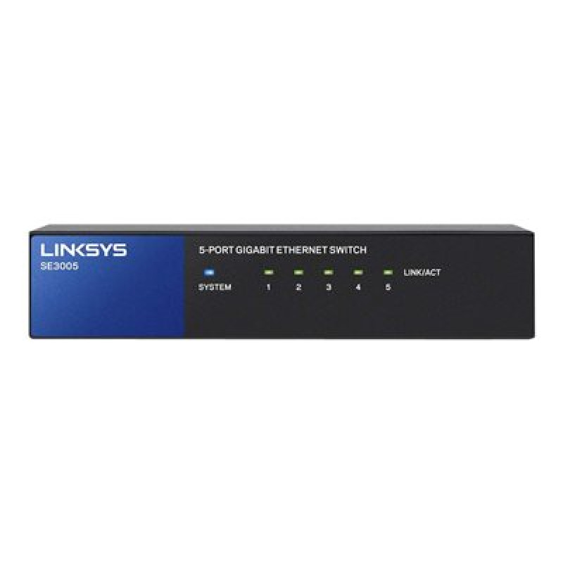 SWITCH LINKSYS SE3005 METALICO 5 PTOS GIGABIT AUTOSENSING SE3005 image 16