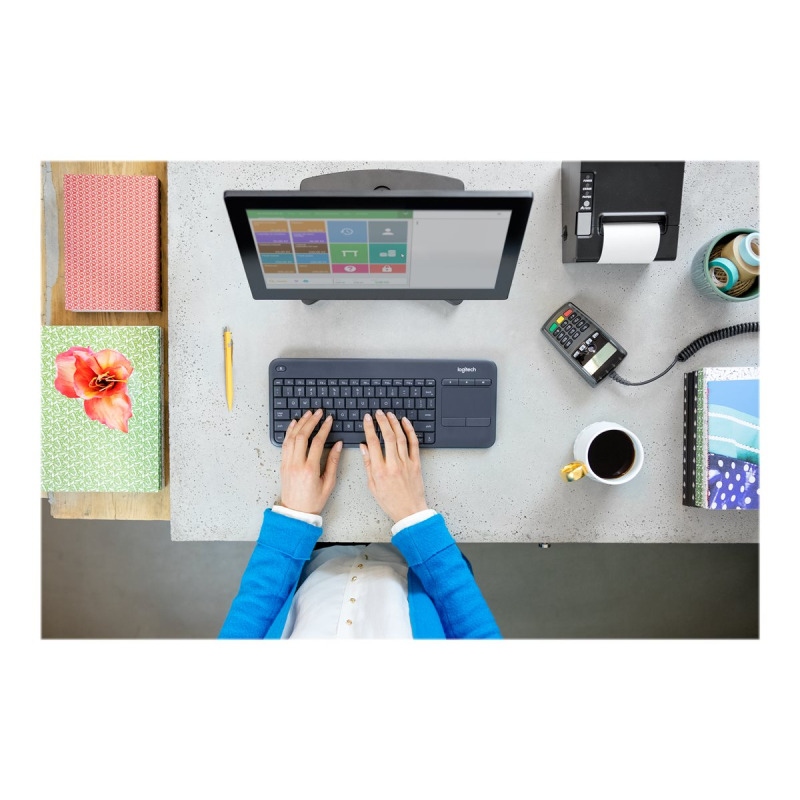 TECLADO LOGITECH K400 PLUS INALAMBRICO CON TOUCH PAD MINI USB UNIFYING PC/ANDROID/CHROME image 18