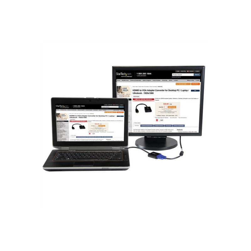 ADAPTADOR DE VIDEO HDMI® A VGA HD15 - 1920X1200 - 1080P - STARTECH.COM MOD. HD2VGAE2 image 7