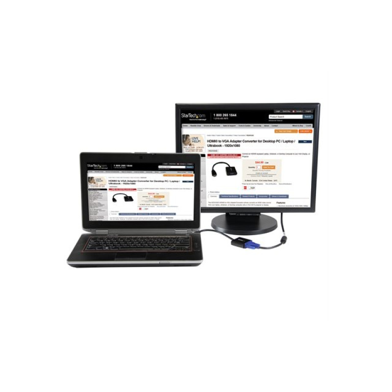 ADAPTADOR DE VIDEO HDMI® A VGA HD15 - 1920X1200 - 1080P - STARTECH.COM MOD. HD2VGAE2 image 3
