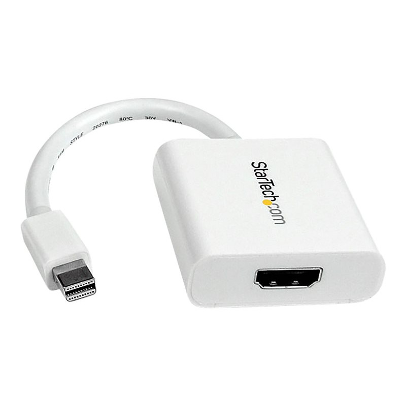 ADAPTADOR DE VIDEO MINI DISPLAYPORT® A HDMI® - CABLE CONVERTIDOR - HEMBRA HDMI - MACHO MINI DP - 1920X1200 - PASIVO - BLANCO - STARTECH.COM MOD. MDP2HDW