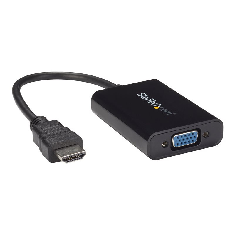 ADAPTADOR DE VIDEO Y AUDIO HDMI® A VGA - HD15 HEMBRA - HDMI MACHO - MINI JACK HEMBRA - 1920X1200 - CONVERTIDOR EXTERNO - STARTECH.COM MOD. HD2VGAA2