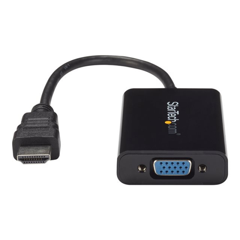 ADAPTADOR DE VIDEO Y AUDIO HDMI® A VGA - HD15 HEMBRA - HDMI MACHO - MINI JACK HEMBRA - 1920X1200 - CONVERTIDOR EXTERNO - STARTECH.COM MOD. HD2VGAA2