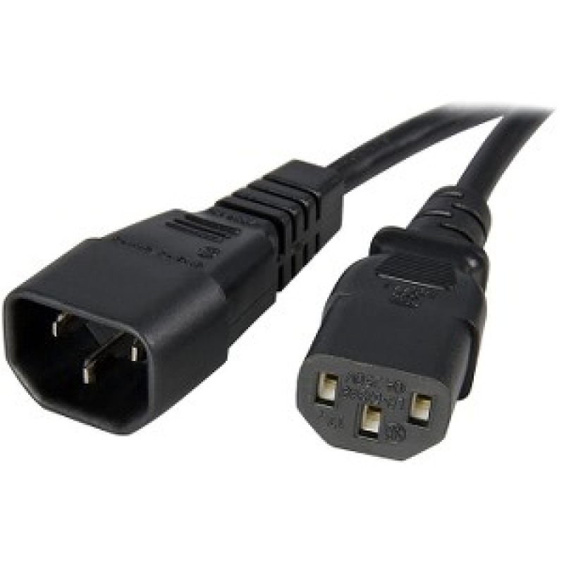 CABLE DE CORRIENTE DE 1.8M DE EXTENSION - C14 A C13 - 14 AWG - 15A 125V - CABLE EXTENSOR - STARTECH.COM MOD. PXT100146 image 6