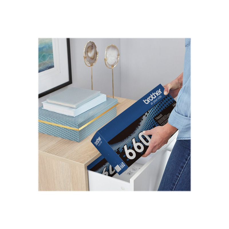 TONER BROTHER MONOCROMATICO TN660 DE ALTO RENDIMIENTO PARA IMPRESION DE HASTA 2600 PAGINAS