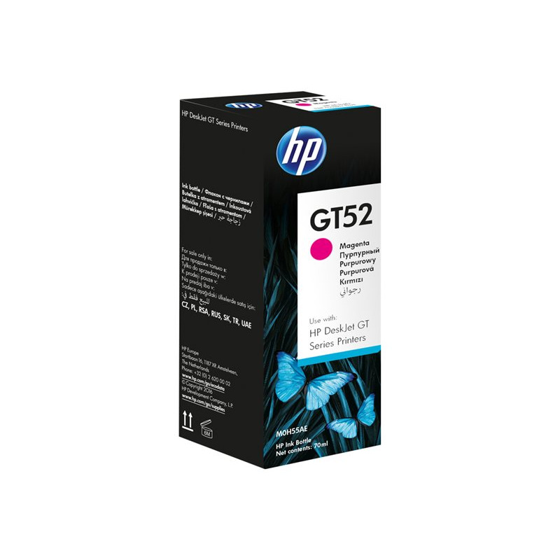 TINTA HP BOTE GT52 M0H55AL MAGENTA DESKJET GT5820/GT5810 70ML (8 000 PAG)