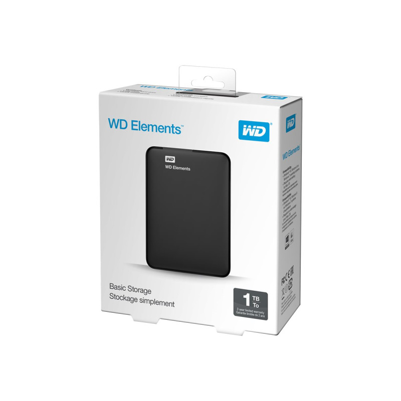 DISCO DURO EXTERNO WD ELEMENTS 1TB 2.5 PORTATIL USB3.0 NEGRO WINDOWS WDBUZG0010BBK-WESN image 10