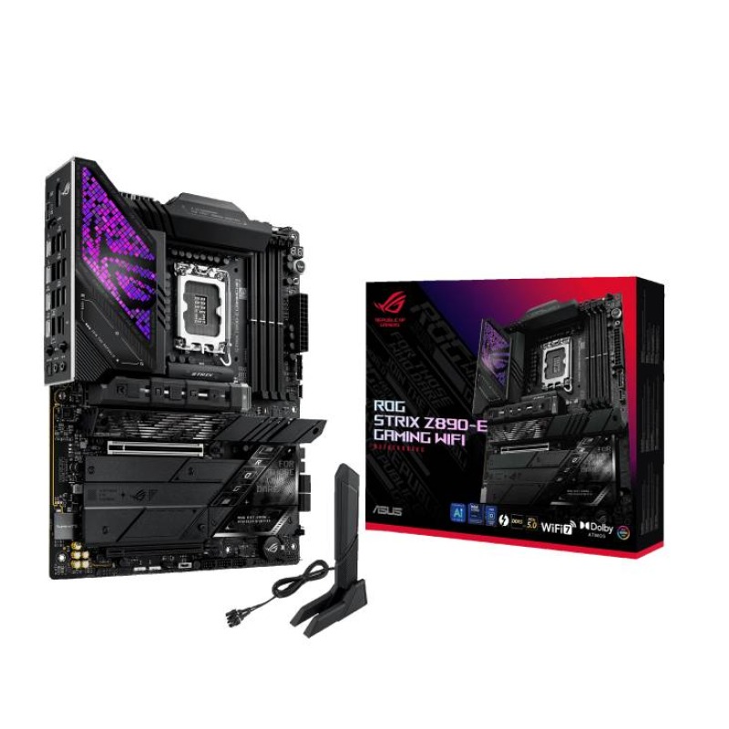 MOTHERBOARD ASUS (ROG STRIX Z890-E GAMING WIFI)SOCKET 1851 15A,4*DDR5,HDMI,DP,PCIE-5.0,WIFI7,ATX image 2