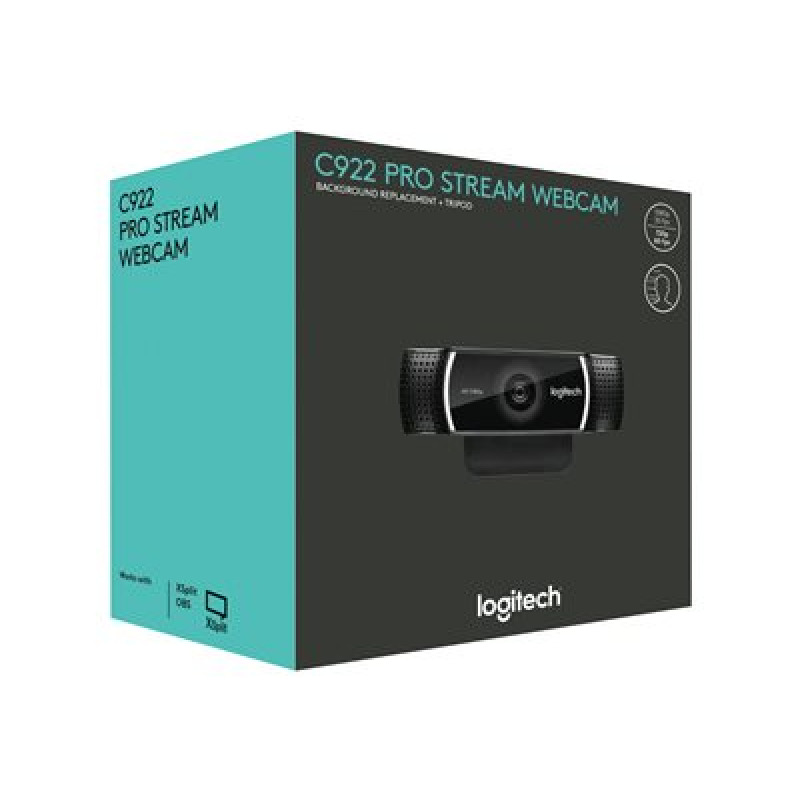 WEBCAM LOGITECH C922 PRO STREAM FULL HD 1080P ENFOQUE AUTOMATICO 2 MICOFONOS USB PC/MAC/ANDROID image 2