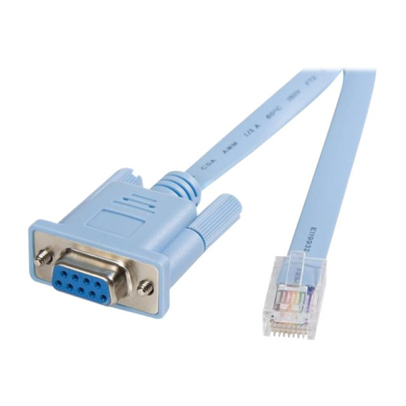 CABLE DE 1.8M PARA GESTION DE ROUTER CONSOLA CISCO RJ45 A SERIAL DB9 - ROLLOVER - MACHO A HEMBRA - STARTECH.COM MOD. DB9CONCABL6 image 6