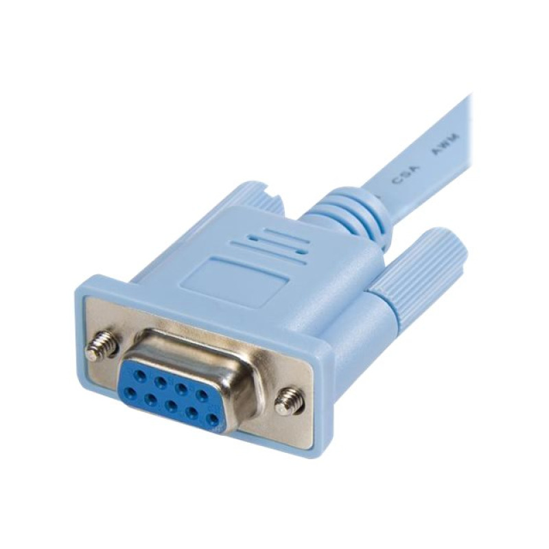 CABLE DE 1.8M PARA GESTION DE ROUTER CONSOLA CISCO RJ45 A SERIAL DB9 - ROLLOVER - MACHO A HEMBRA - STARTECH.COM MOD. DB9CONCABL6