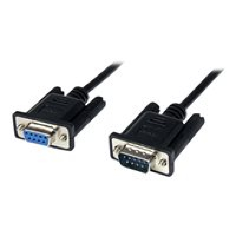 CABLE SERIAL DE 2M MODEM NULO NULL SERIAL DB9 HEMBRA A MACHO - NEGRO - STARTECH.COM MOD. SCNM9FM2MBK image 6