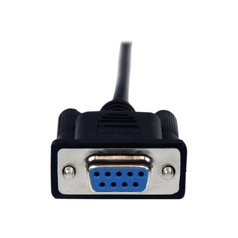 CABLE SERIAL DE 2M MODEM NULO NULL SERIAL DB9 HEMBRA A MACHO - NEGRO - STARTECH.COM MOD. SCNM9FM2MBK image 7