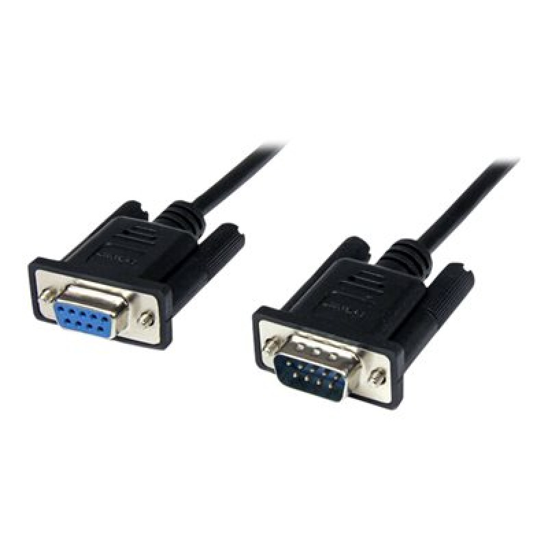 CABLE SERIAL DE 2M MODEM NULO NULL SERIAL DB9 HEMBRA A MACHO - NEGRO - STARTECH.COM MOD. SCNM9FM2MBK image 8