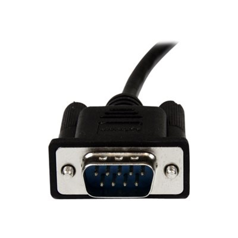 CABLE SERIAL DE 2M MODEM NULO NULL SERIAL DB9 HEMBRA A MACHO - NEGRO - STARTECH.COM MOD. SCNM9FM2MBK image 9
