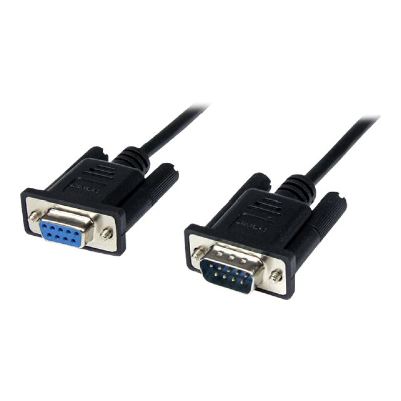 CABLE SERIAL DE 2M MODEM NULO NULL SERIAL DB9 HEMBRA A MACHO - NEGRO - STARTECH.COM MOD. SCNM9FM2MBK image 11